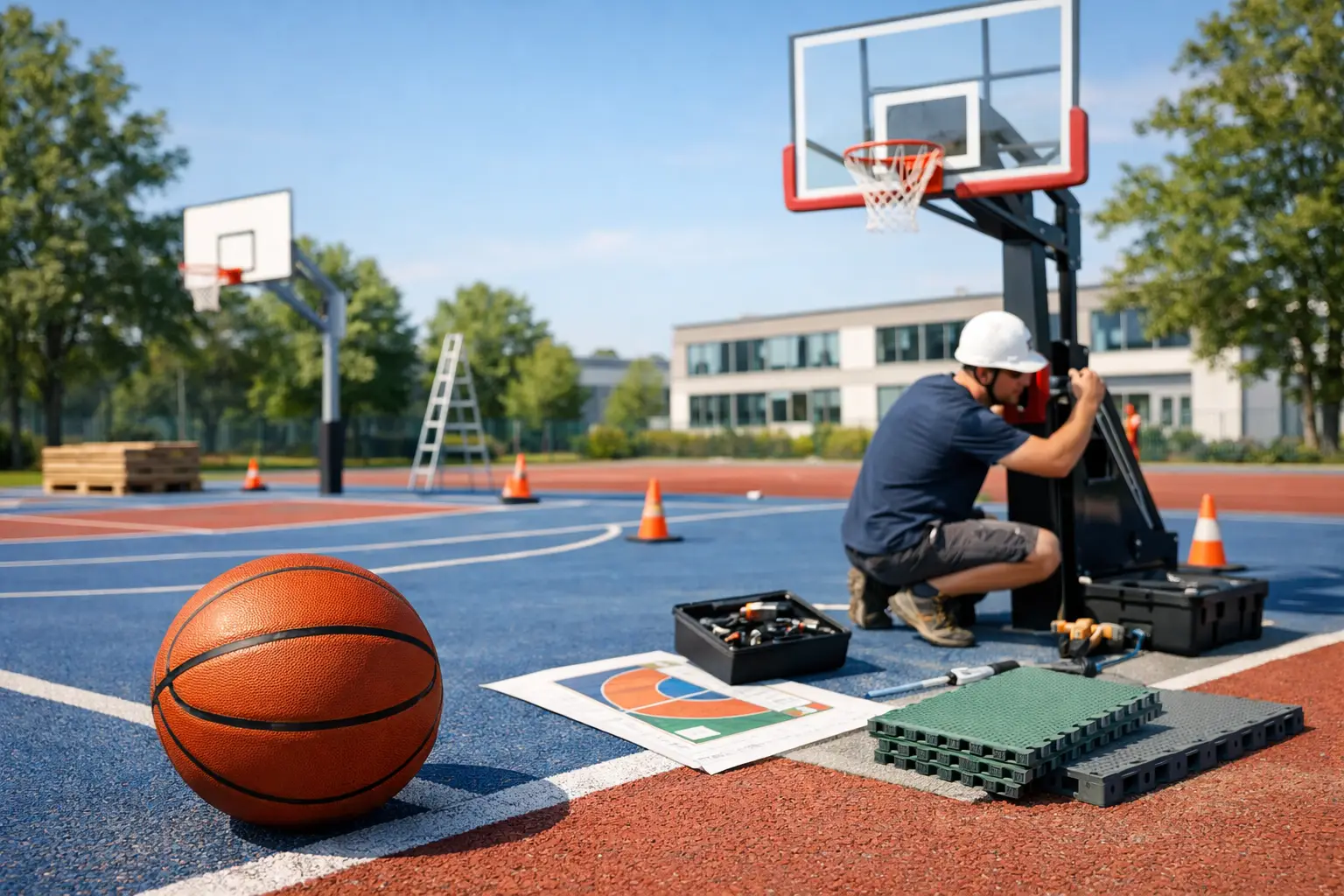 So planen Schulen eigenen Basketballplatz